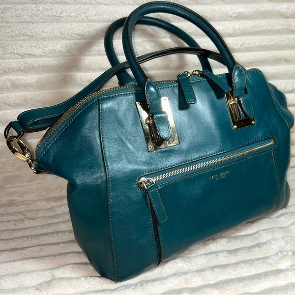 Henri Bendel Deep Teal Satchel - Picture 12 of 13